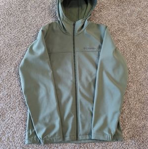 Columbia olive green hooded jacket
